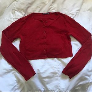 Red brandy Melville athelia sweater